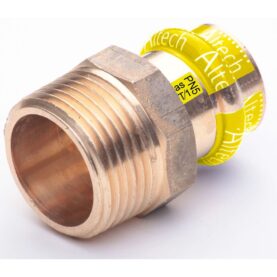 ÖVERGÅNGSMUFF R15X15 UTVÄNDIG GÄNGA KOPPAR GAS V-PROFIL ALTECH