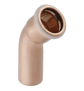 BÖJ 76,1 MM 45° MUFF X SLÄTÄNDA KOPPAR M-PROFIL MAPRESS GEBERIT