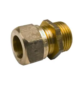 ÖVERGÅNGSKOPPLING 16X15 MM (M21X1,5) UTVÄNDIG GÄNGA X KLÄMRING MÄSSING VATETTE