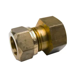 ÖVERGÅNGSKOPPLING 16X15 MM (M21X1,5) INVÄNDIG GÄNGA X KLÄMRING MÄSSING VATETTE