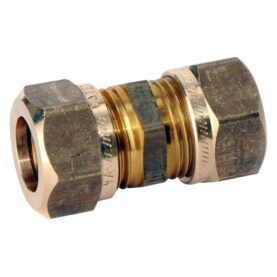 RAK KOPPLING 35 MM 2KLÄMRING MÄSSING VATETTE