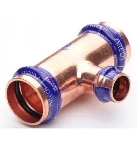 T-RÖR 54X22X54  3 MUFF FÖRMINSKAD KOPPAR V-PROFIL ALTECH