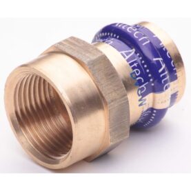 ÖVERGÅNGSNIPPEL G25X28 MUFF X INVÄNDIG GÄNGA V-PROFIL KOPPAR ALTECH