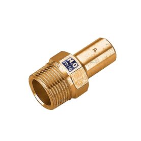 ÖVERGÅNGSNIPPEL R15X22  SLÄTÄNDA X UTVÄNDIG GÄNGA KOPPAR M/V-PROFIL ALTECH