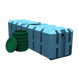 AVLOPPSTANKPAKET 4000 LITER 110 MM SLUTEN TANK MED STOS FANN