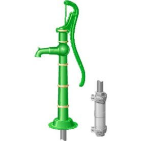 GÅRDSPUMP DN40 H=1070 MM FÖR FÖRBRUKNINGSVATTEN GRÖN GUSTAVSBERG RÖRSYSTEM