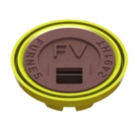 PREMIUM LOCK FÖR VENTILBETÄCKNING MED SLITSAD INTEGRERAD LÅSPACKNING, GUL, MÄRKT FV, 2491HTFV