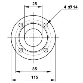 SVETSFLÄNS DN25 FÖR CRN1/3/5 SVETSANSLUTNING GRUNDFOS
