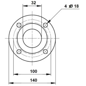 SVETSFLÄNS DN32 FÖR CRN1/3/5 SVETSANSLUTNING GRUNDFOS