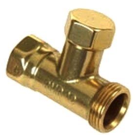 RETURVENTIL VINKEL POLERAD MÄSSING RVV10 MMS