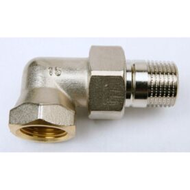 RADIATORKOPPLING 10 VINKEL UTAN AVSTÄNGNING FÖRNICKLAD IMI