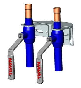KULVENTILPAR SVETS/CU DN25 CU28x33,7