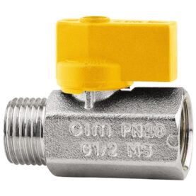 MINIKULVENTIL G15 INVÄNDIG X UTVÄNDIG GÄNGA FÖR GAS, VRED CIM 012G