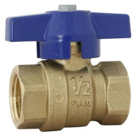 KULVENTIL 10 RAK INVÄNDIG MED VRED BLÅ ALTECH