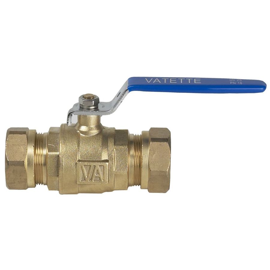 KULVENTIL 22 MM RAK KORT SPINDELHALS VATETTE