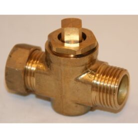 KICKBOXVENTIL G10 MED LOCK, UTVÄNDIG GÄNGA GUL