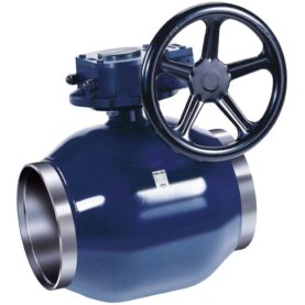 STRÄCKGRÄNSVENTIL 104125/S DN125 PN25 MED VÄXEL OCH SVETSÄNDAR