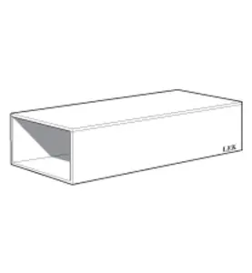 REKTANGULÄR RÖKRÖRSFÖRLÄNGNING 750MM NIBE
