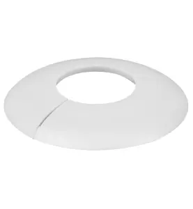 TÄCKBRICKA ID=15 MM/YD=40 MM DELBAR PLAN, EJ LÅSBAR VIT FALUPLAST