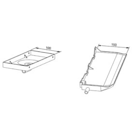 DROPPLÅT HÖGER VID TAKMONTERING PCSHR FRICO