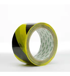 VARNINGSTEJP GUL/SVART  50MM X 33METER