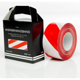 VARNINGSBAND RÖD/VIT  500METER