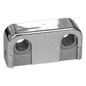 RÖRKLAMMA 12/15 MM C/C 40 MM, C/V 20 MM, B=60 MM DUBBEL FÖRKROMAD FALUPLAST