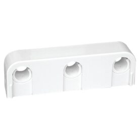 RÖRKLAMMA 12/15 MM C/C 40 MM, C/V 20 MM B=100 MM TRIPPEL VIT FALUPLAST