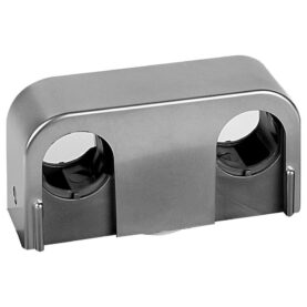 RÖRKLAMMA 15/16 MM C/C40 MM, C/V20 MM, B=60 MM DUBBEL MATT KROM FÖRKROMAD FALUPLAST