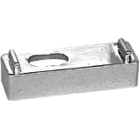 DISTANSKLOSS H=10 MM, B=45 MM FÖR ENKELKLAMMA KROM FALUPLAST