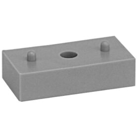 DISTANSKLOSS H=10 MM FÖR 32/40 MM ENKELCLIPS GRÅ FALUPLAST