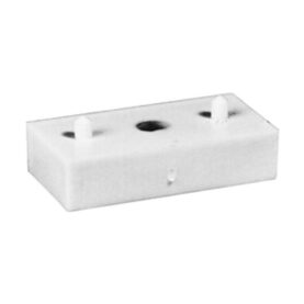 DISTANSKLOSS H=10 MM FÖR 32/40 MM ENKELKLAMMA VIT FALUPLAST