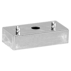 DISTANSKLOSS H=10 MM FÖR 32/40 MM ENKELKLAMMA KROM FALUPLAST