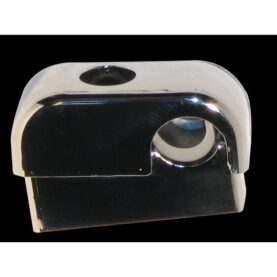 RÖRKLAMMA 8-15 MM C/V 20 MM, B=45 MM ENKEL KROM FALUPLAST