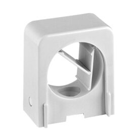 RÖRKLAMMA 25/28 MM C/V 25 MM, B=33 MM ENKEL VIT FALUPLAST