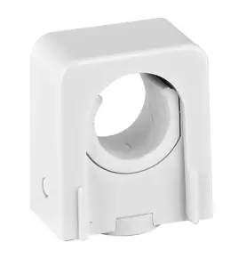 RÖRKLAMMA 18/22 MM C/V 25 MM, B=30 MM ENKEL VIT FALUPLAST
