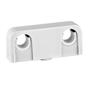 RÖRKLAMMA 16/20MM C/C 60MM, C/V 25MM, B=90MM DUBBEL VIT FALUPLAST