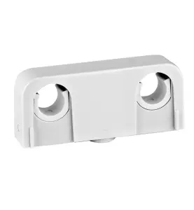 RÖRKLAMMA 16/20MM C/C 60MM, C/V 25MM, B=90MM DUBBEL VIT FALUPLAST