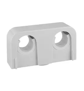 RÖRKLAMMA 16/20 MM C/C 40 MM, C/V 25 MM, B=70 MM DUBBEL VIT FALUPLAST