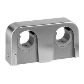 RÖRKLÄMMA 16/20 MM C/C40 MM, C/V25 MM, B=70 MM DUBBEL MATT KROM FALUPLAST