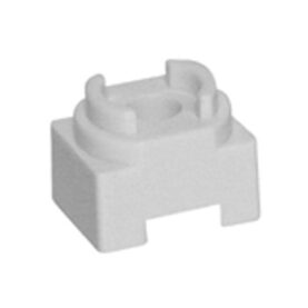 DISTANSKLOSS H=10 MM, B=20 MM FÖR ENKELKLAMMA VIT FALUPLAST