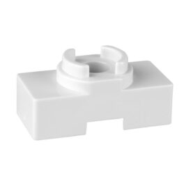 DISTANSKLOSS H=10 MM, B=30/33 MM FÖR ENKELKLAMMA VIT FALUPLAST