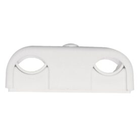 RÖRKLAMMA 12-22 MM C/C 60 MM, C/V 25 MM, B=90 MM DUBBEL VIT FALUPLAST