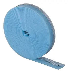 KANTBANDSISOLERING 80X8 MM L=20 METER RING SJÄLVHÄFTANDE BLÅ MINITEC UPONOR