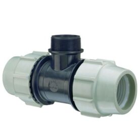 T-KOPPLING 20XR15 UTVÄNDIG GÄNGA TYP 7840 PP SVART/VIT