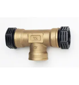 T-KOPPLING PRK 415 25 MM X R25 TRYCKSKRUV X INVÄNDIG GÄNGA MÄSSING/SVART IMI TA