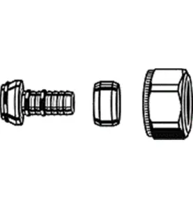 TRYCKKOPPLING FÖR MULTILAGRÖR DN 16X2 IMI