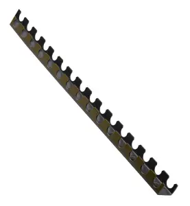 RÖRHÅLLARSKENA 25 MM 3000X50X34 MM (LXBXH) U-PROFIL SVART MAGNA UPONOR