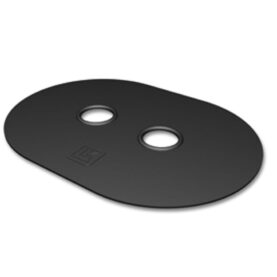 RÖRMANSCHETT 25 MM C/C 40 MM 2-HÅL SVART LK