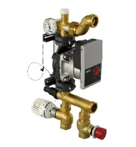 PUMP OCH SHUNTGRUPP G20/G25 (PRIMÄR/SEKUNDÄR) INVÄNDIG/UTVÄNDIG GÄNGA FLUVIA T UPONOR